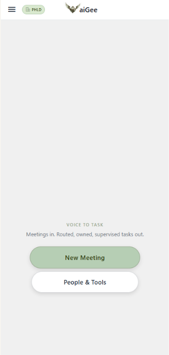 aiGee — Voice to task
